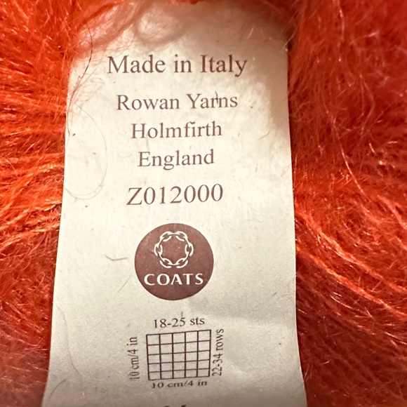 Rowan Kidsilk Haze Yarn in Vibrant Orange lot of 6 - Picture 3 of 6
